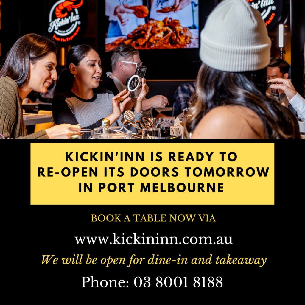 Kickin'Inn is reopening its doors tomorrow in Port Melbourne