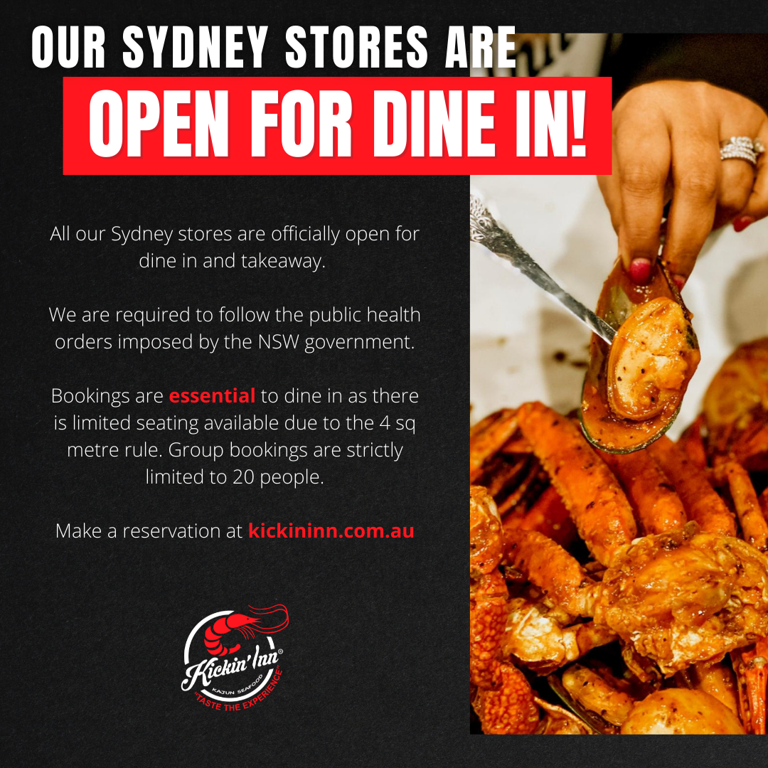 SYDNEY IS OPEN FOR DINE IN!