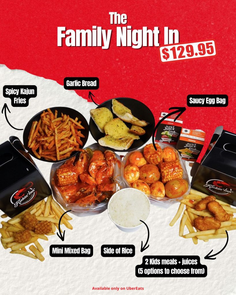 Kickin’Inn Family Night In bundle for $129.95 on Uber Eats